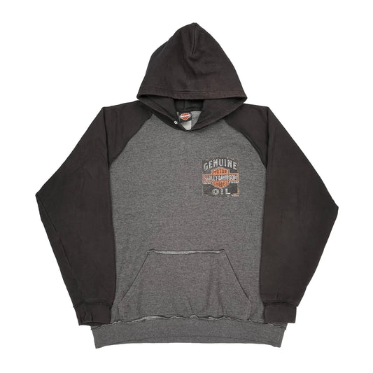 Harley Davidson Hoodie - 2XL Grey Cotton