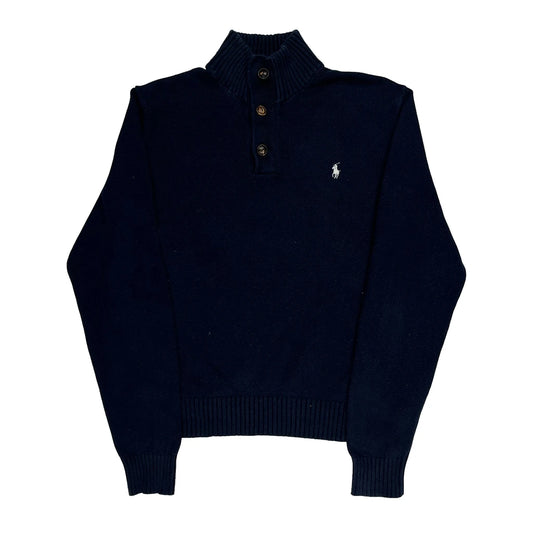 Polo By Ralph Lauren Jumper - Large Navy Cotton
