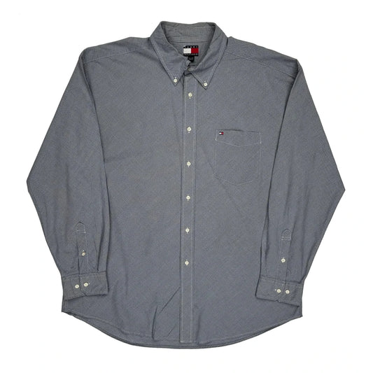 Tommy Hilfiger Checked Shirt - 2XL Grey Cotton