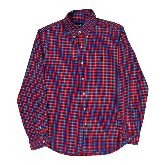 Ralph Lauren Checked Shirt - Large Blue Cotton