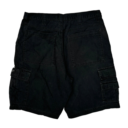 Aeropostale Cargo Cargo Shorts - 34W 10L Black Cotton