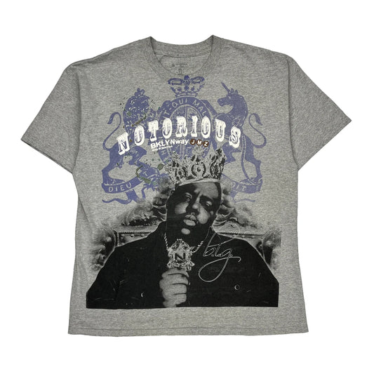 The Notorious Big Band T-Shirt - XL Grey Cotton