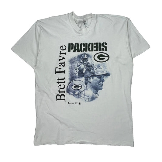 Packers Gildan Football T-Shirt - 2XL White Cotton