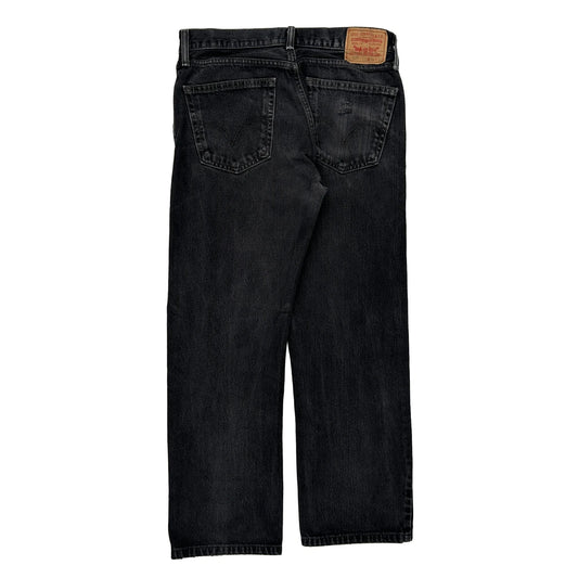 505 Levis Jeans - 34W 29L Black Cotton