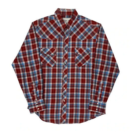 Wrancher Shirts Wrangler Checked Shirt - 2XL Blue Cotton