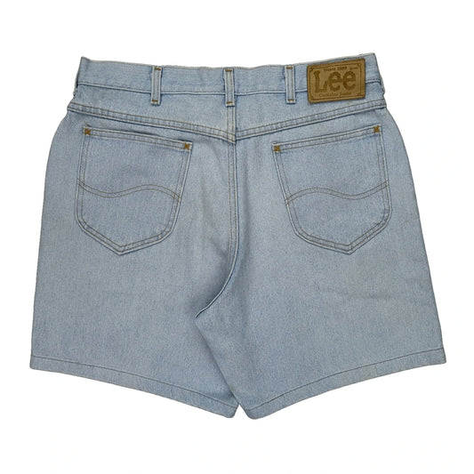 Lee Denim Shorts - 32W 6L Light Wash Cotton