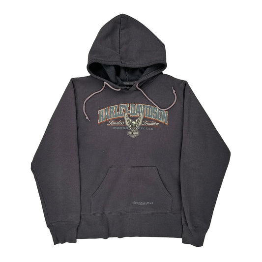 Timeless Tradition Harley Davidson Graphic Hoodie - Medium Black Cotton Blend