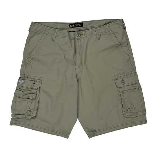 Lee Cargo Shorts - 37W 11L Green Cotton