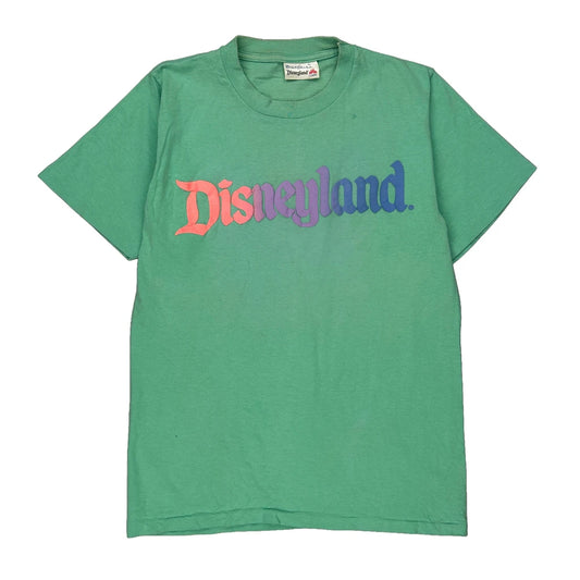 Disneyland Disney Single Stitch T-Shirt - Large Green Cotton