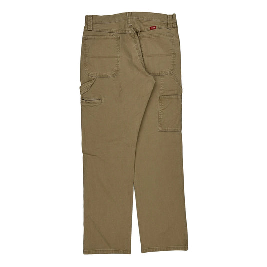 Wrangler Carpenter Trousers - 33W 33L Beige Cotton