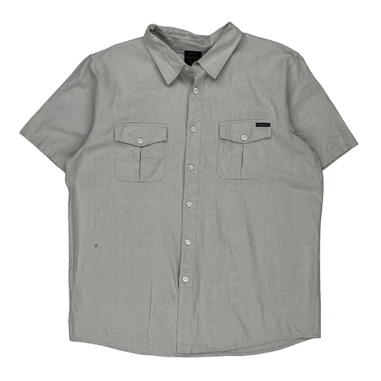Oakley Short Sleeve Shirt - XL Grey Cotton