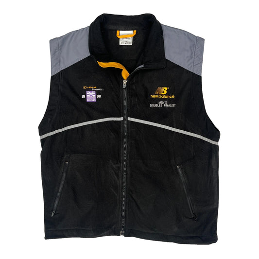 Doubles Finalist 1998 New Balance Gilet - Large Black Polyester
