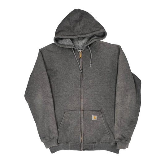 Carhartt Hoodie - Large Grey Cotton Blend