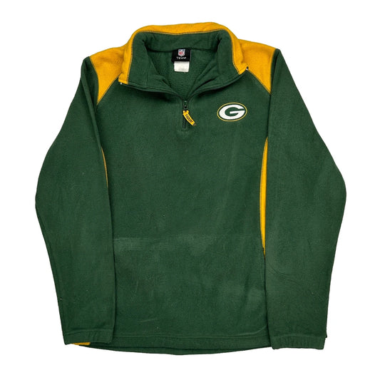 Green Bay Packers Nfl 1/4 Zip - XL Yellow Polyester