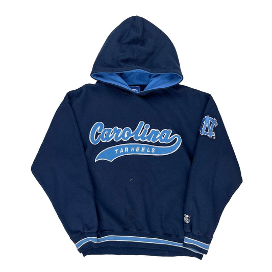 Carolina Tar Heels Starter College Hoodie - Large Navy Polyester Blend