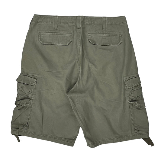 Lee Cargo Shorts - 34W 11L Grey Cotton