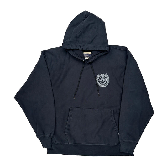 Worcester Fire Dept Champion Graphic Hoodie - 2XL Black Cotton Blend