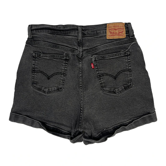 Levis Denim Shorts - 29W UK 10 Grey Cotton