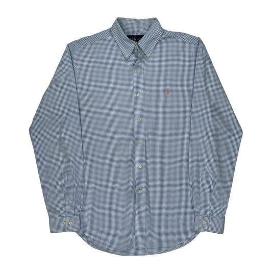 Ralph Lauren Checked Shirt - Medium Blue Cotton