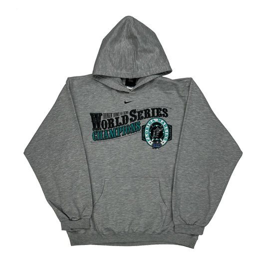 Florida Marlins Nike Graphic Hoodie - XL Grey Cotton Blend