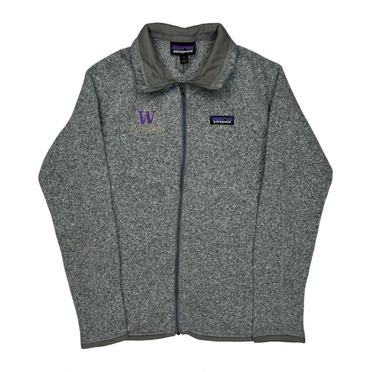 Vintage Patagonia Fleece Jacket - Small Grey Polyester