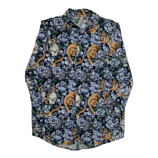 Vintage Unbranded Floral Hawaiian Shirt - Medium Multicoloured Cotton