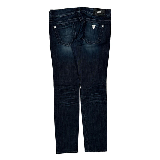 Guess Skinny Jeans - 31W UK 10 Dark Wash Cotton Blend