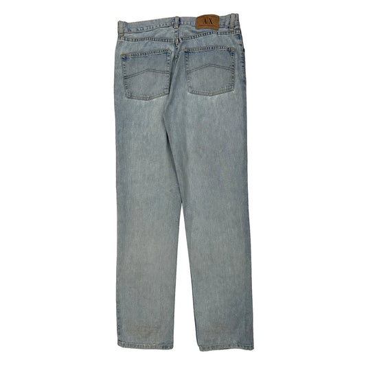 Armani Exchange Slim Fit Jeans - 33W 34L Light Wash Cotton
