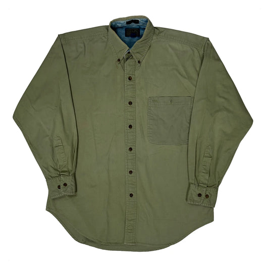 Vintage Chaps Ralph Lauren Shirt - Medium Khaki Cotton