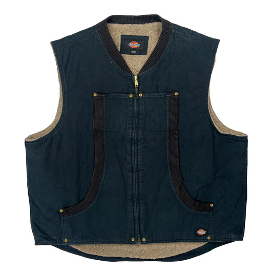 Dickies Workwear Gilet - 2XL Blue Cotton