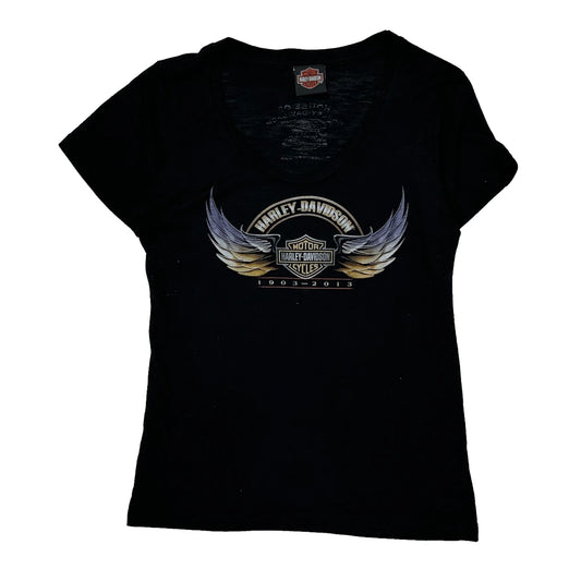 Harley Davidson T-Shirt - Small Black Cotton