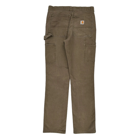 Carhartt Carpenter Trousers - 30W 34L Brown Cotton