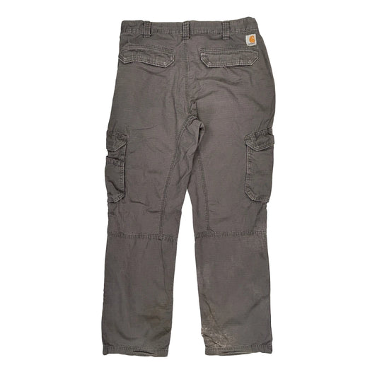 Carhartt Cargo Trousers - 34W 32L Grey Cotton