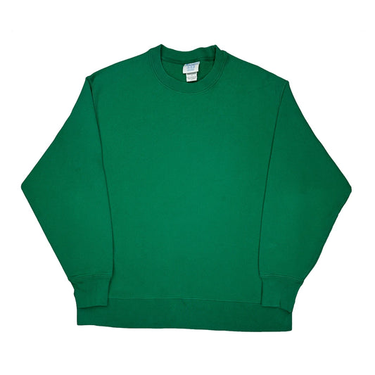 Reverse Weave Champion Sweatshirt - XL Green Cotton Blend