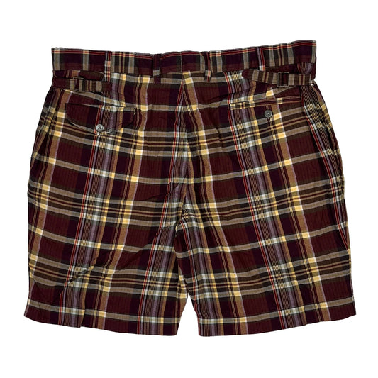 Vintage Polo By Ralph Lauren Checked Shorts - 35W 8L Multicoloured Cotton