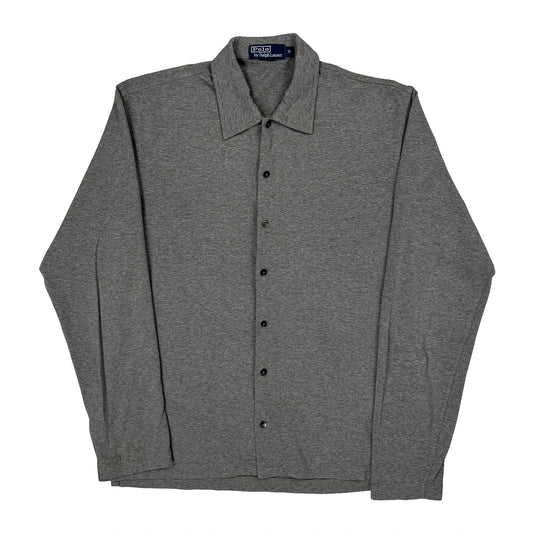 Vintage Polo By Ralph Lauren Shirt - Medium Grey Cotton