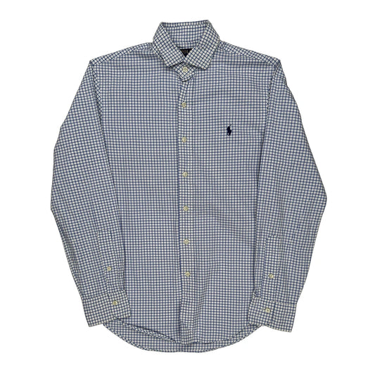 Polo By Ralph Lauren Checked Shirt - Small Blue Cotton