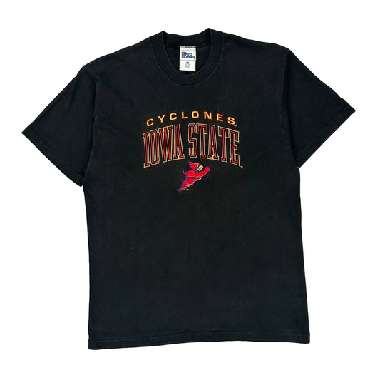 Made In USa Iowa State Cyclones Pro Layer College T-Shirt - Large Black Cotton