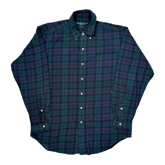Ralph Lauren Checked Shirt - Medium Blue Cotton