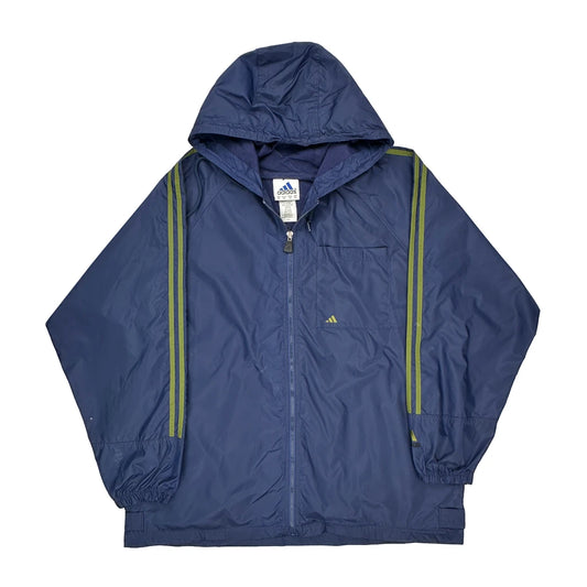 Adidas Jacket - XL Blue Nylon
