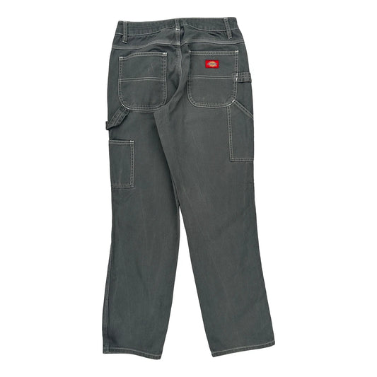 Dickies Cargo Carpenter Trousers - 26W UK 6 Grey Cotton