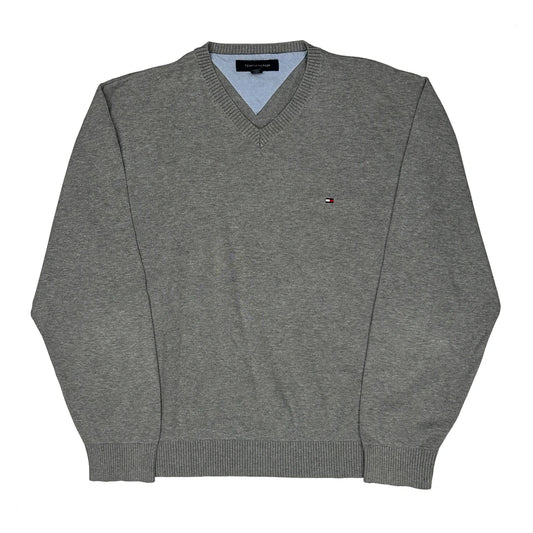 Tommy Hilfiger Jumper - XL Grey Cotton