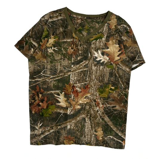 She Outdoors Camo T-Shirt - 2XL Green Polyester