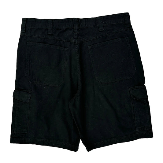 Wrangler Cargo Shorts - 38W 8L Black Cotton
