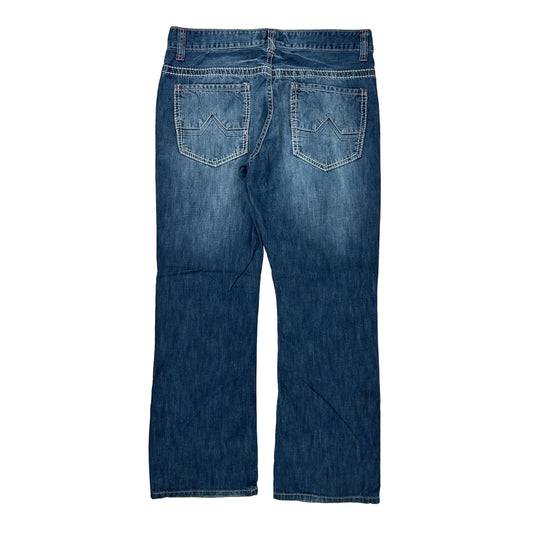 Unbranded Contrast Stitch Jeans - 34W 30L Blue Denim
