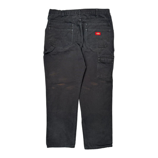 Dickies Cargo Trousers - 36W 32L Black Cotton