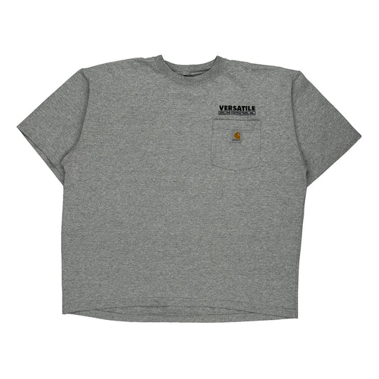 Versatile Drilling Contractors, Inc. Carhartt T-Shirt - Large Grey Cotton Blend