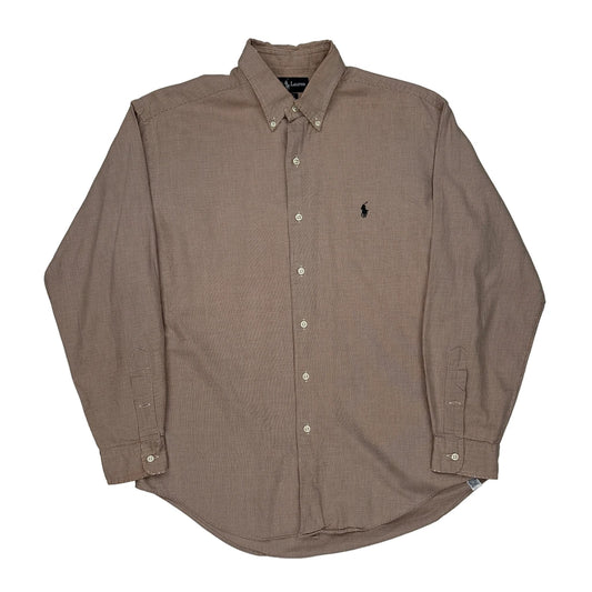 Polo By Ralph Lauren Shirt - XL Brown Cotton
