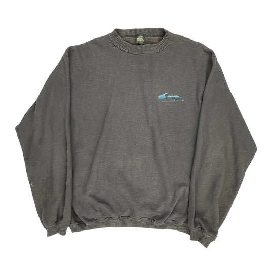 Quiksilver Sweatshirt - XL Grey Cotton