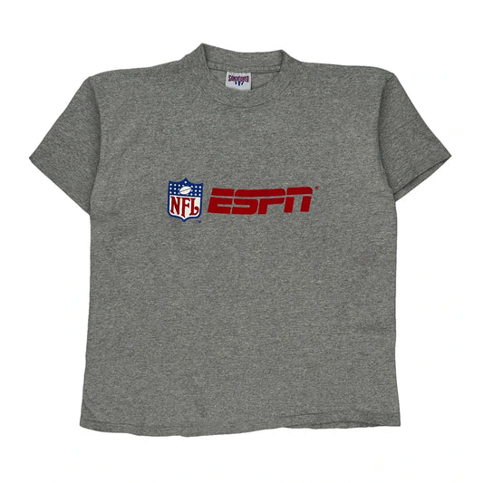 Made In USa Espn Nfl T-Shirt - XL Grey Cotton